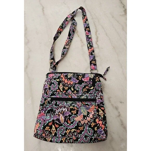 Waverly Women's Inspirations Quilted Paisley Cross Body Purse Bag - Picture 1 of 5